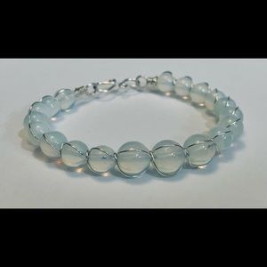Pretty Moonstone Wire Wrapped Bracelet New NWT